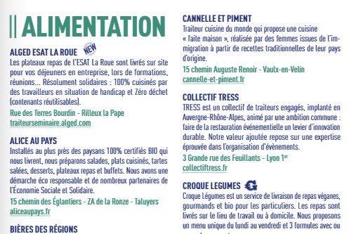 Les plateaux repas de l'ESAT La Roue sont labellisés Engagé à Lyon !